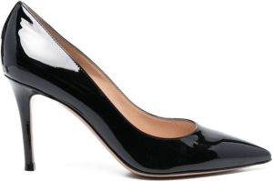 Gianvito Rossi 85mm patent heeled pumps Black