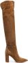 Gianvito Rossi Piper 90mm suede knee-high boots Brown - Thumbnail 1