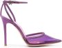 Gianvito Rossi Plexi 110mm crystal-embellished pumps Purple - Thumbnail 1