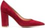 Gianvito Rossi Piper 85mm suede pumps Red - Thumbnail 1