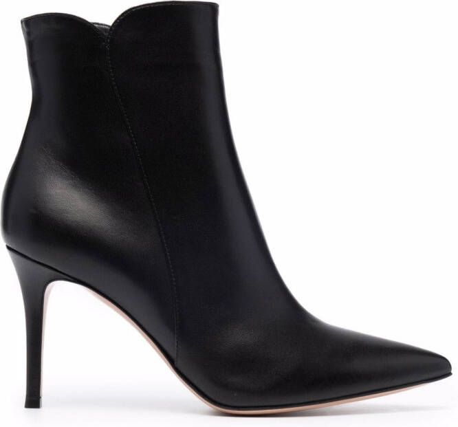 Gianvito Rossi pointed 90mm boots Black