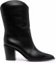 Gianvito Rossi pointed leather boots Black - Thumbnail 1