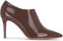 Gianvito Rossi pointed patent-leather boots Brown - Thumbnail 1