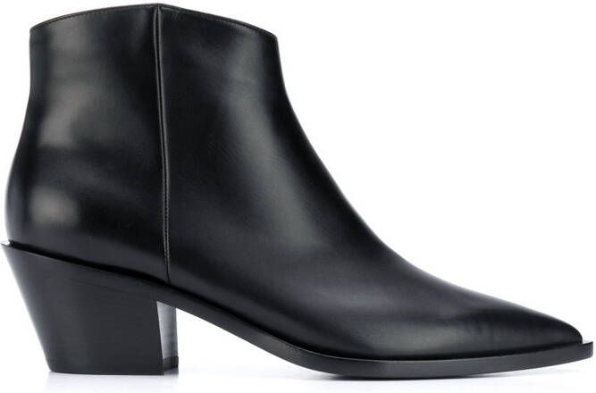 Gianvito Rossi Frankie leather ankle boots Black