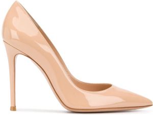 Gianvito Rossi pointed toe 105mm pumps Neutrals