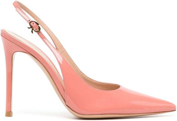 Gianvito Rossi pointed-toe 110mm leather pumps Pink