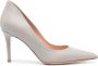 Gianvito Rossi pointed-toe 90mm leather pumps Grey - Thumbnail 1