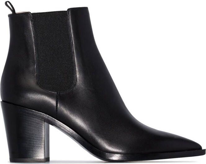 Gianvito Rossi pointed-toe ankle boots Black