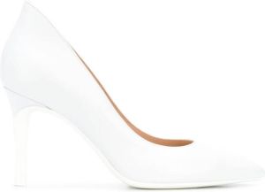 Gianvito Rossi pointed toe leather pumps White