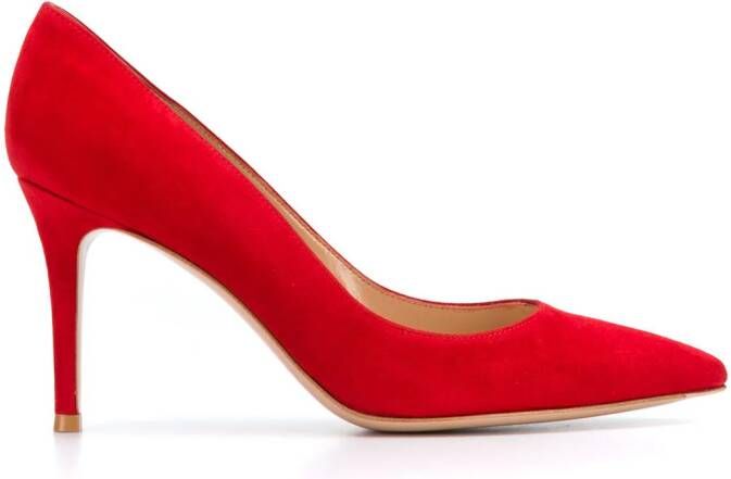 Gianvito Rossi pointed-toe pumps Red