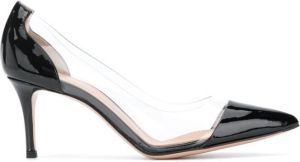 Gianvito Rossi pointed transparent pumps White