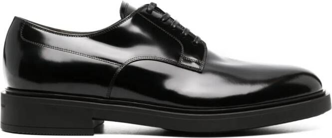 Gianvito Rossi polished-finish oxford shoes Black