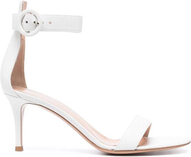 Gianvito Rossi Portofino 70mm leather sandals White