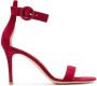 Gianvito Rossi Portofino 85mm suede sandals Red - Thumbnail 1