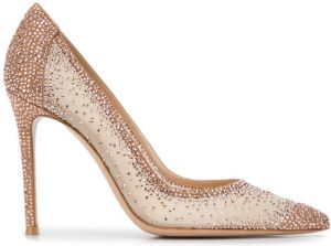 Gianvito Rossi Rania 105mm crystal-embellished pumps Pink