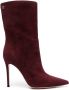 Gianvito Rossi Reus 105mm leather ankle boots Red - Thumbnail 1
