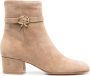 Gianvito Rossi Ribbon 45mm suede ankle boots Brown - Thumbnail 1
