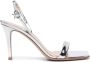 Gianvito Rossi Ribbon 95mm leather sandals Silver - Thumbnail 1