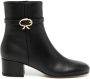 Gianvito Rossi Ribbon 45mm bow-buckle ankle boots Black - Thumbnail 1
