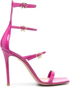 Gianvito Rossi Ribbon Uptown buckled sandals Pink