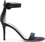 Gianvito Rossi Ricca 95mm suede sandals Blue - Thumbnail 1