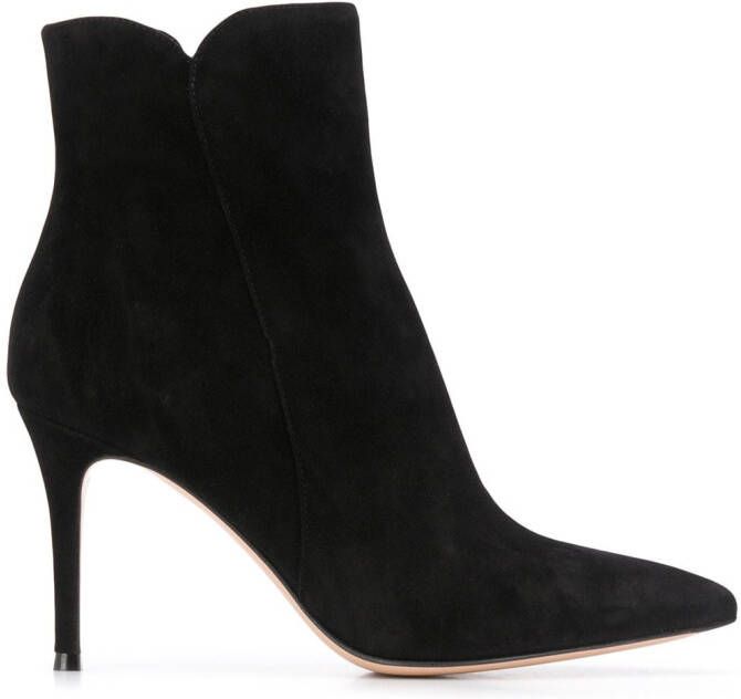 Gianvito Rossi Levy 85mm suede ankle boots Black
