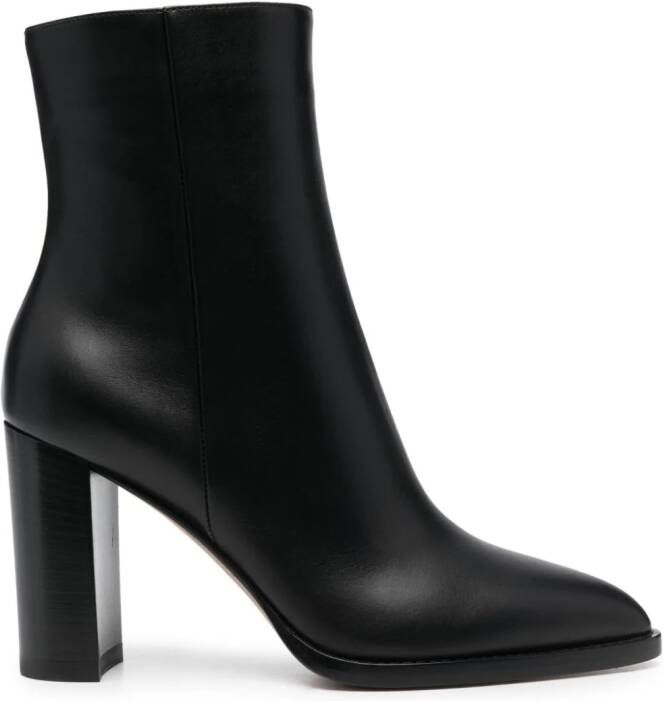 Gianvito Rossi River 85mm pointed-toe boots Black