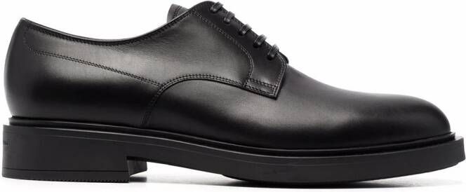 Gianvito Rossi round toe derby shoes Black