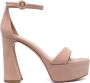Gianvito Rossi Sheridan 80mm suede sandals Pink - Thumbnail 1