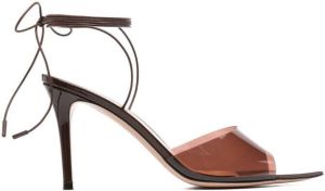 Gianvito Rossi Skye tie-fastening 85mm sandals Brown