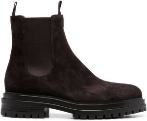 Gianvito Rossi slip-on suede boots Brown