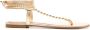 Gianvito Rossi Soleil bead-embellished leather sandals Gold - Thumbnail 1