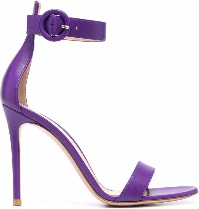 Gianvito Rossi strappy 110mm leather sandals Purple