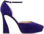 Gianvito Rossi suede 85mm pumps Purple - Thumbnail 1