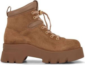 Gianvito Rossi suede hiking boots Neutrals
