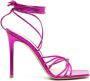 Gianvito Rossi Sylvie 115mm metallic leather sandals Pink - Thumbnail 1