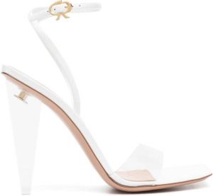 Gianvito Rossi Translucent 120mm heeled sandals White
