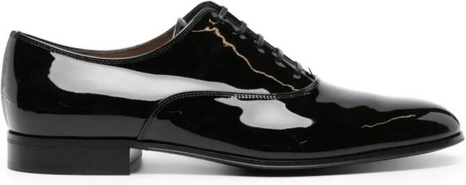 Gianvito Rossi Vittorio patent-leather Oxford shoes Black