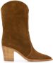 Gianvito Rossi wooden heel cowboy boots Brown - Thumbnail 1