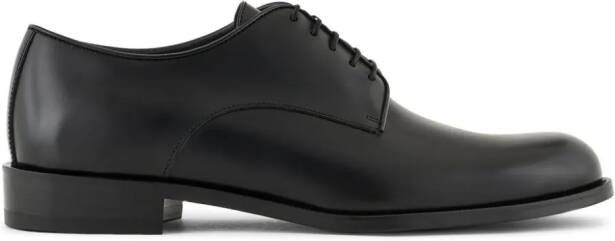 Giorgio Armani leather derby shoes Black