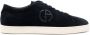 Giorgio Armani logo-embossed low-top sneakers Blue - Thumbnail 1