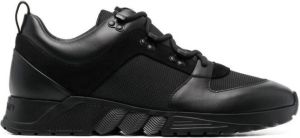 Giorgio Armani low-top leather sneakers Black