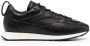 Giorgio Armani panelled lace-up leather sneakers Black - Thumbnail 1