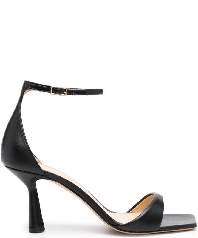 Giuliano Galiano 7mm heeled open-toe sandals Black