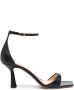 Giuliano Galiano 7mm heeled open-toe sandals Black - Thumbnail 1