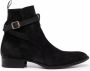Giuliano Galiano buckled strap ankle boots Black - Thumbnail 1