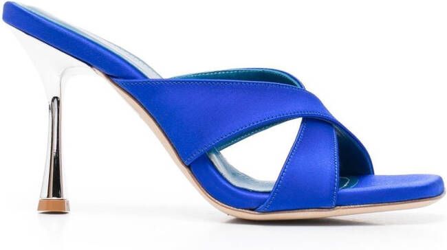 Giuliano Galiano Edina crossover-strap sandals Blue