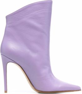 Giuliano Galiano Elise leather ankle boots Purple