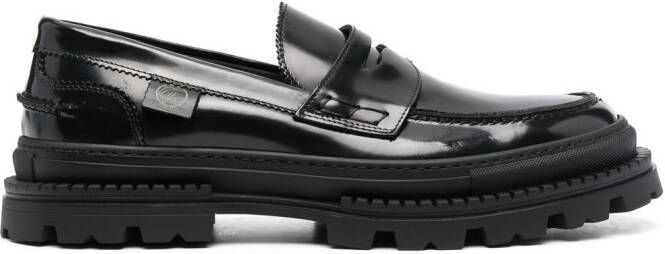 Giuliano Galiano Freddie leather loafers Black