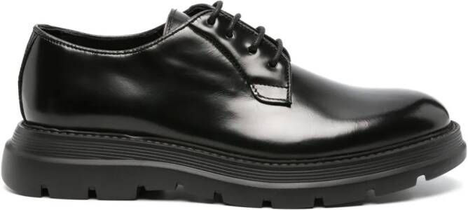 Giuliano Galiano lace-up leather Derby shoes Black
